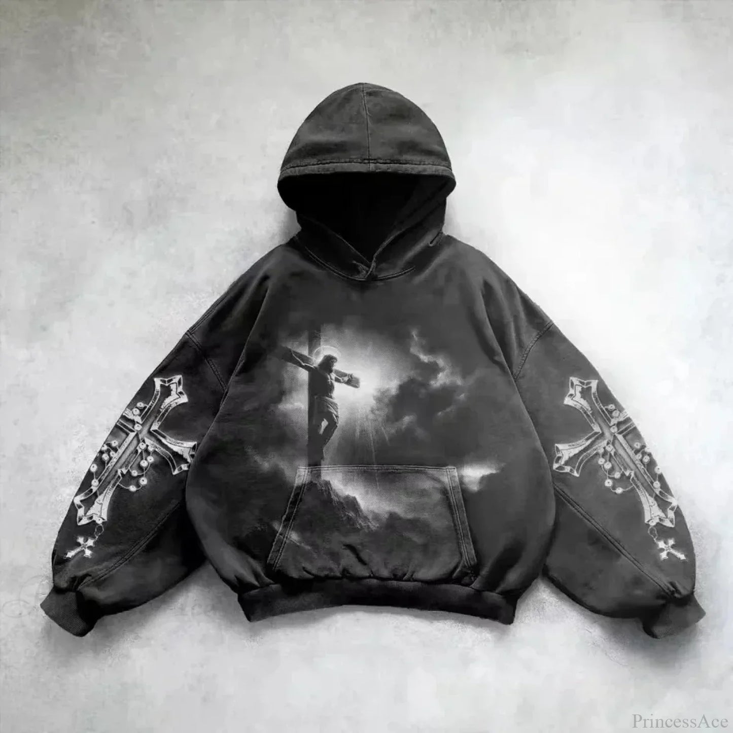 Goddess Pattern Print Hoodie
