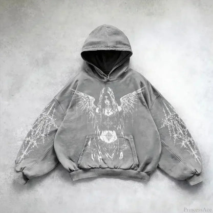 Goddess Pattern Print Hoodie