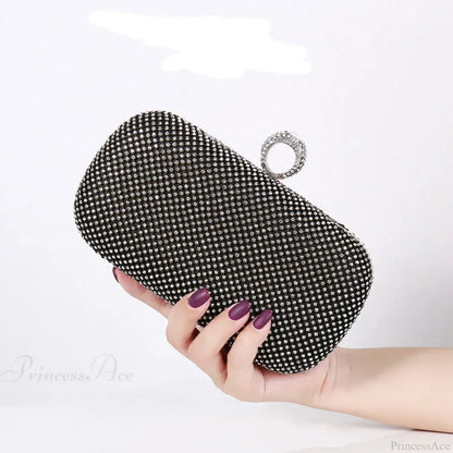 Gold Diamond Dinner Clutch Wristlet