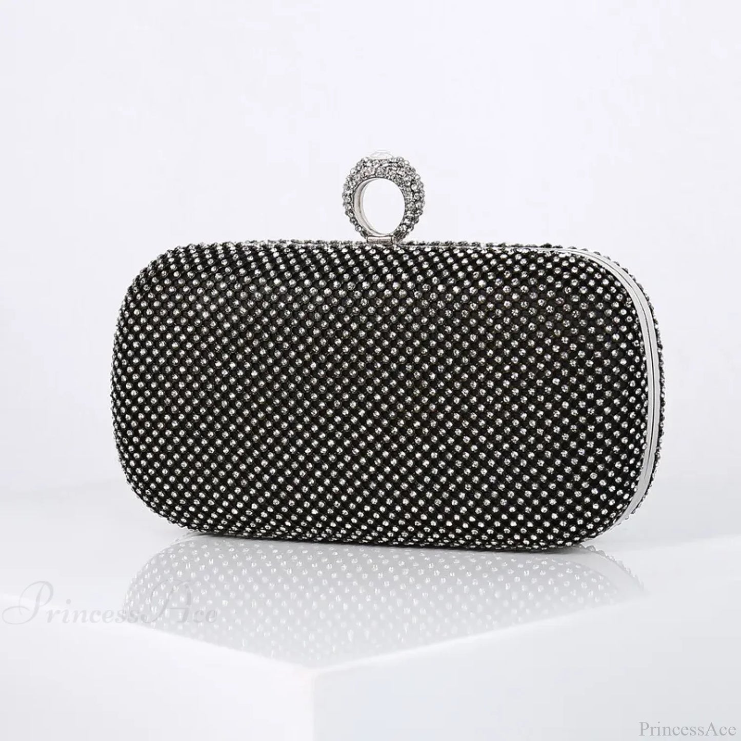 Gold Diamond Dinner Clutch Wristlet