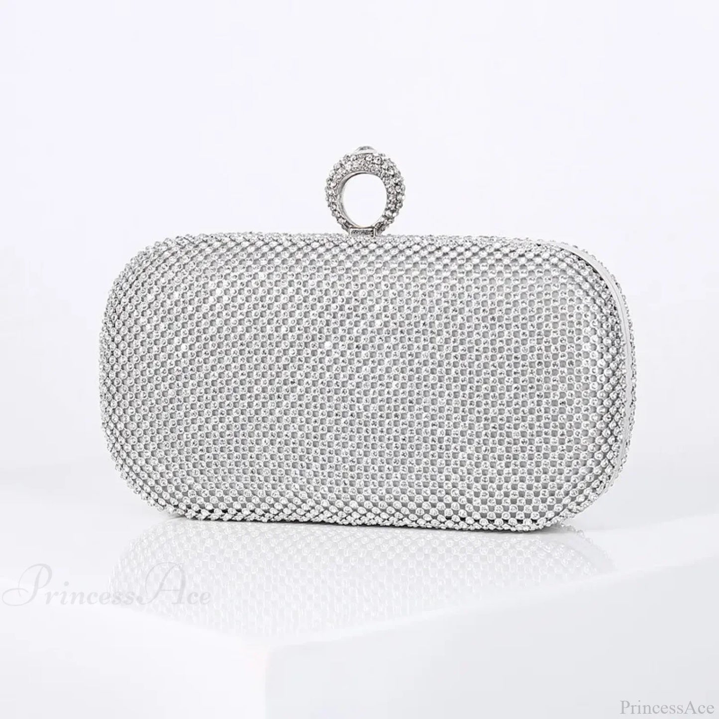 Gold Diamond Dinner Clutch Wristlet