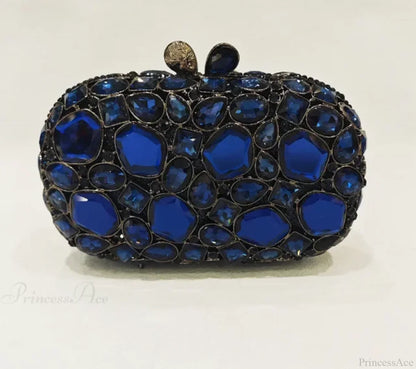 Gold/Silver Crystal Evening Clutch Wristlet