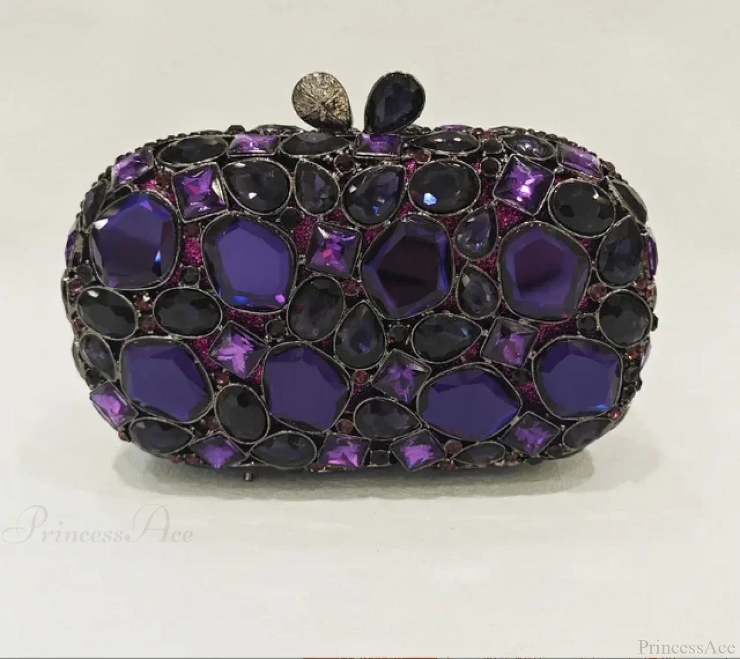 Gold/Silver Crystal Evening Clutch Wristlet
