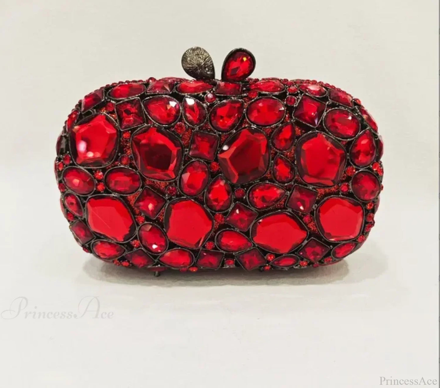 Gold/Silver Crystal Evening Clutch Wristlet