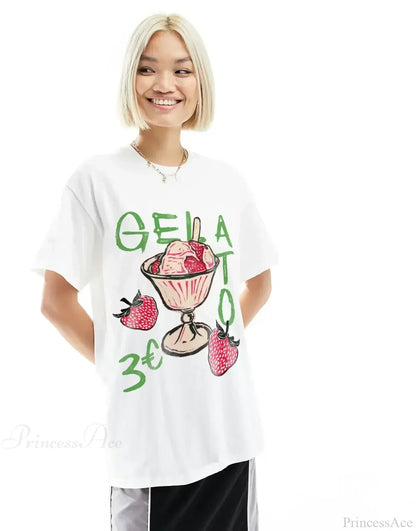 Gothic Harajuku Cute Lemon Graphic T-shirt