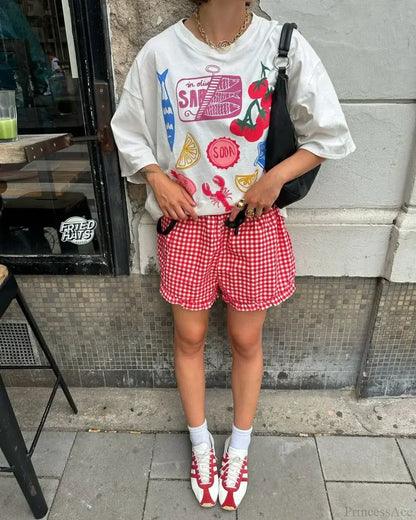 Gothic Harajuku Cute Lemon Graphic T-shirt