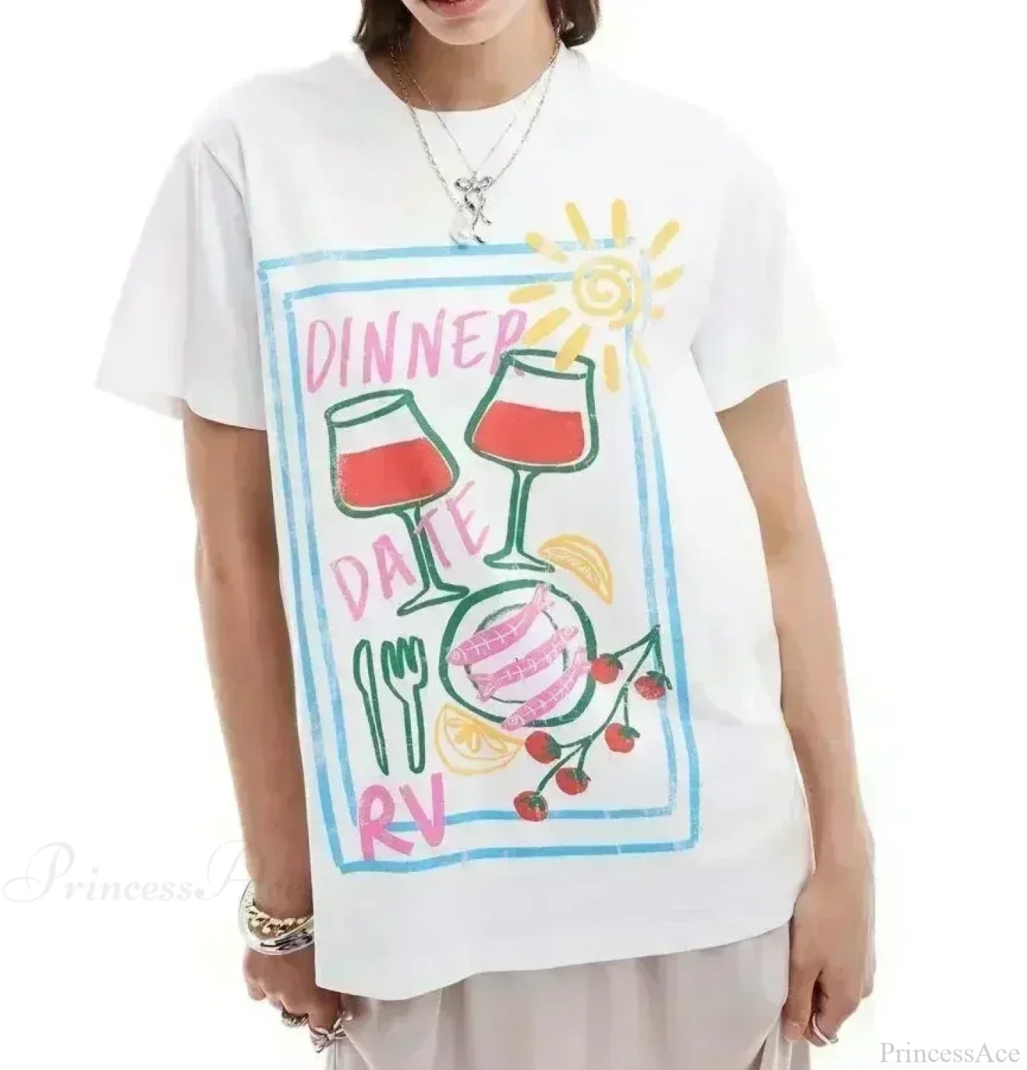 Gothic Harajuku Cute Lemon Graphic T-shirt