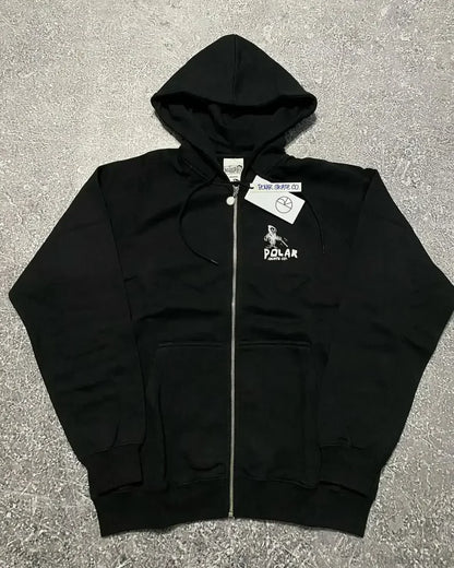 Grunge Zip Up Sweatshirt