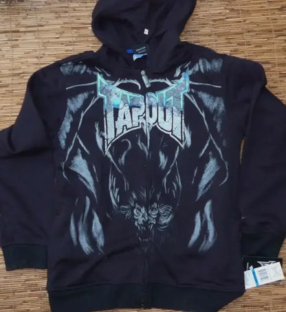 Grunge Zip Up Sweatshirt