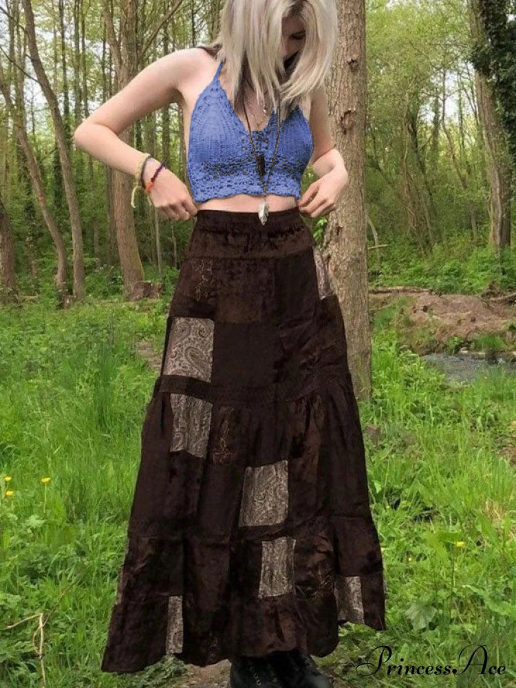 Halter Crochet Hollow Trendy Crop Tops