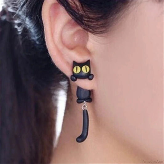 Handcrafted 3D Animated Polymer Clay Earring