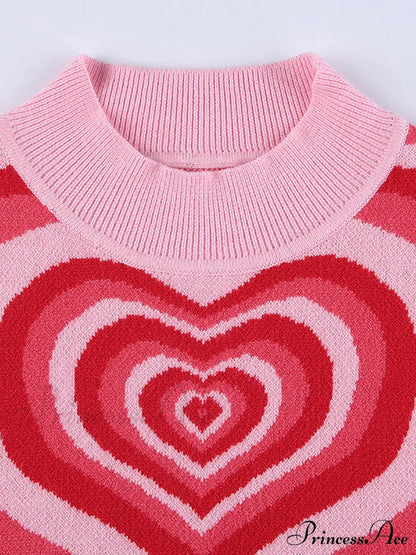 Heart Rhinestone Crop Tank