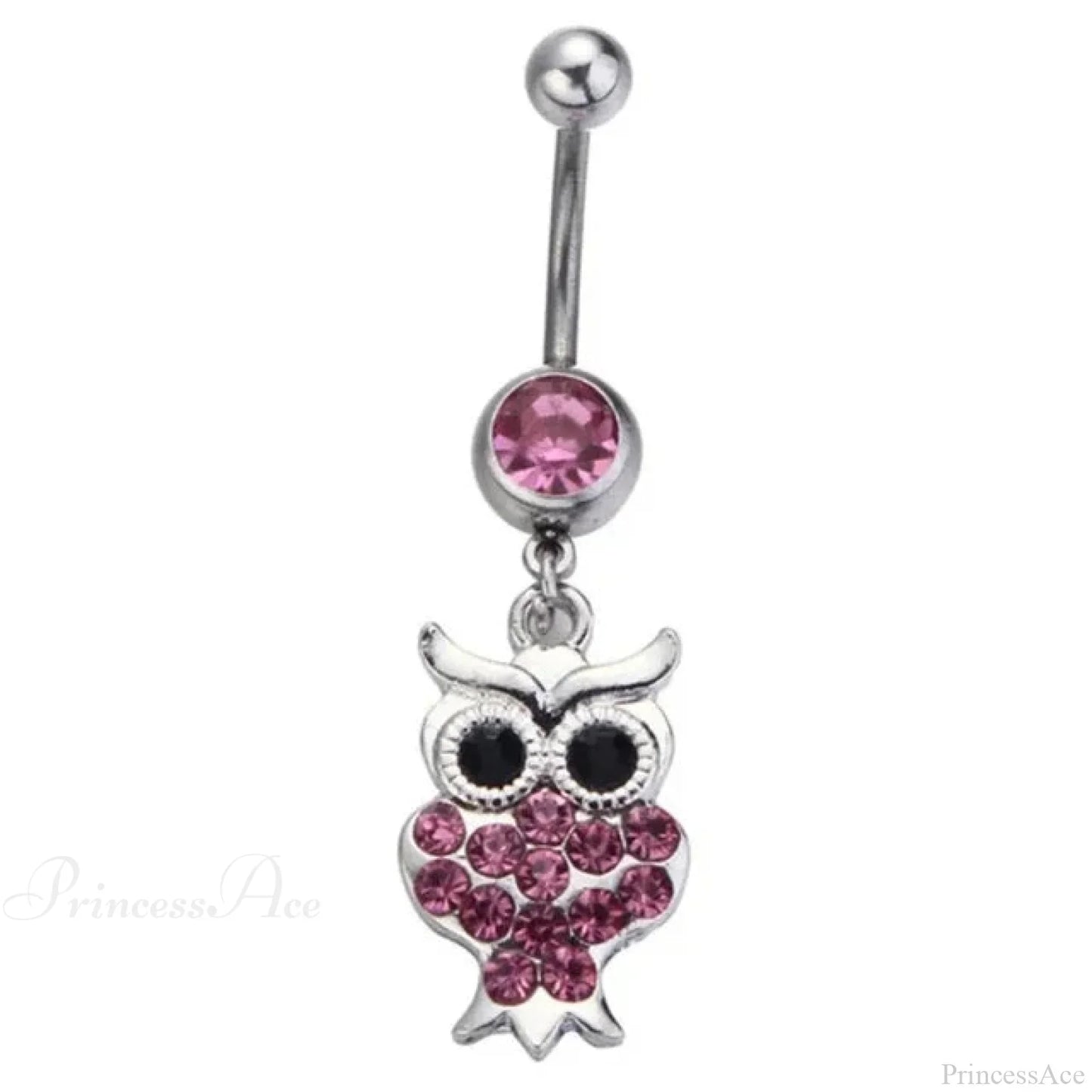 Heavenly Feathers Rose Dark Belly Ring