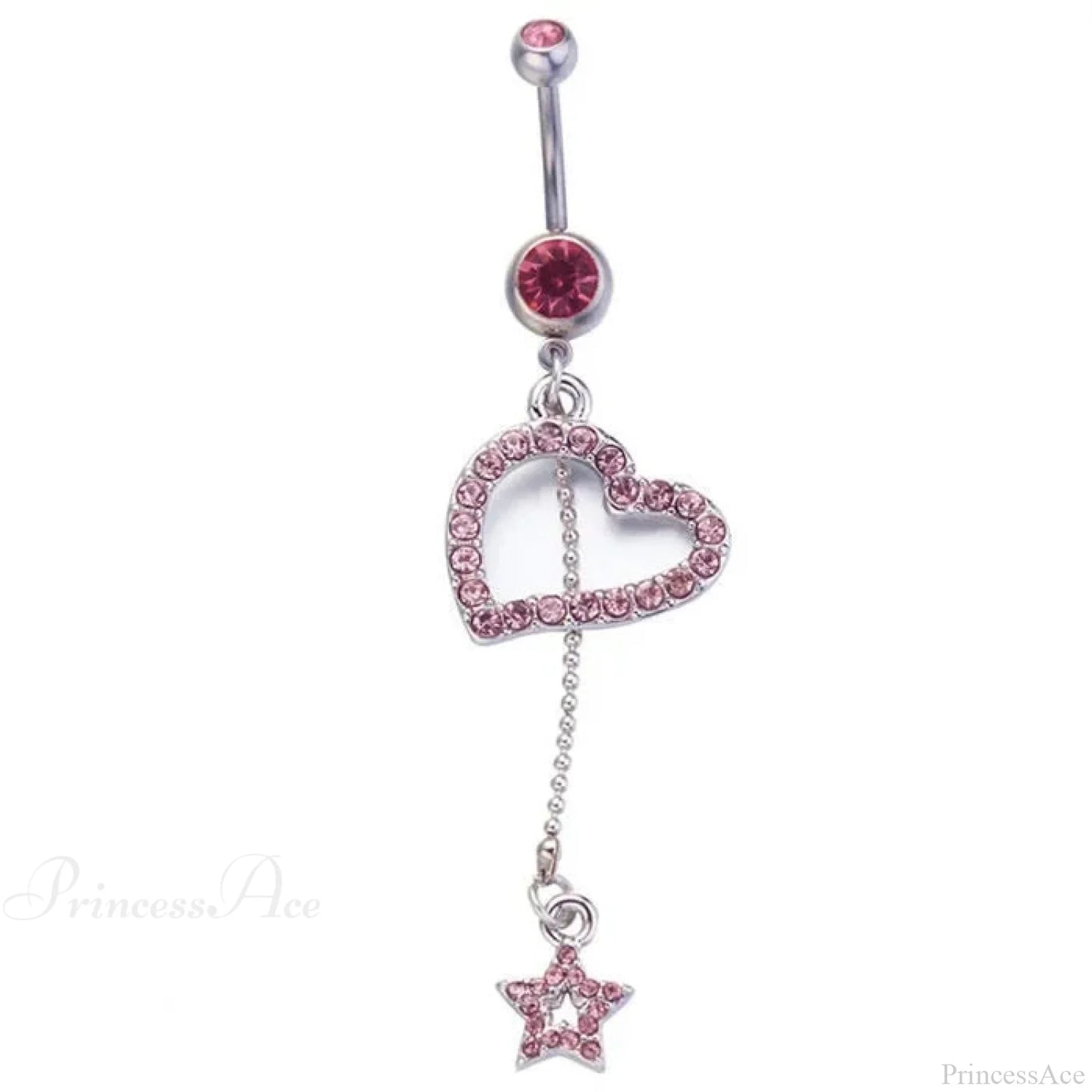 Heavenly Feathers Rose Dark Belly Ring