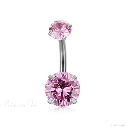 Heavenly Feathers Rose Dark Belly Ring