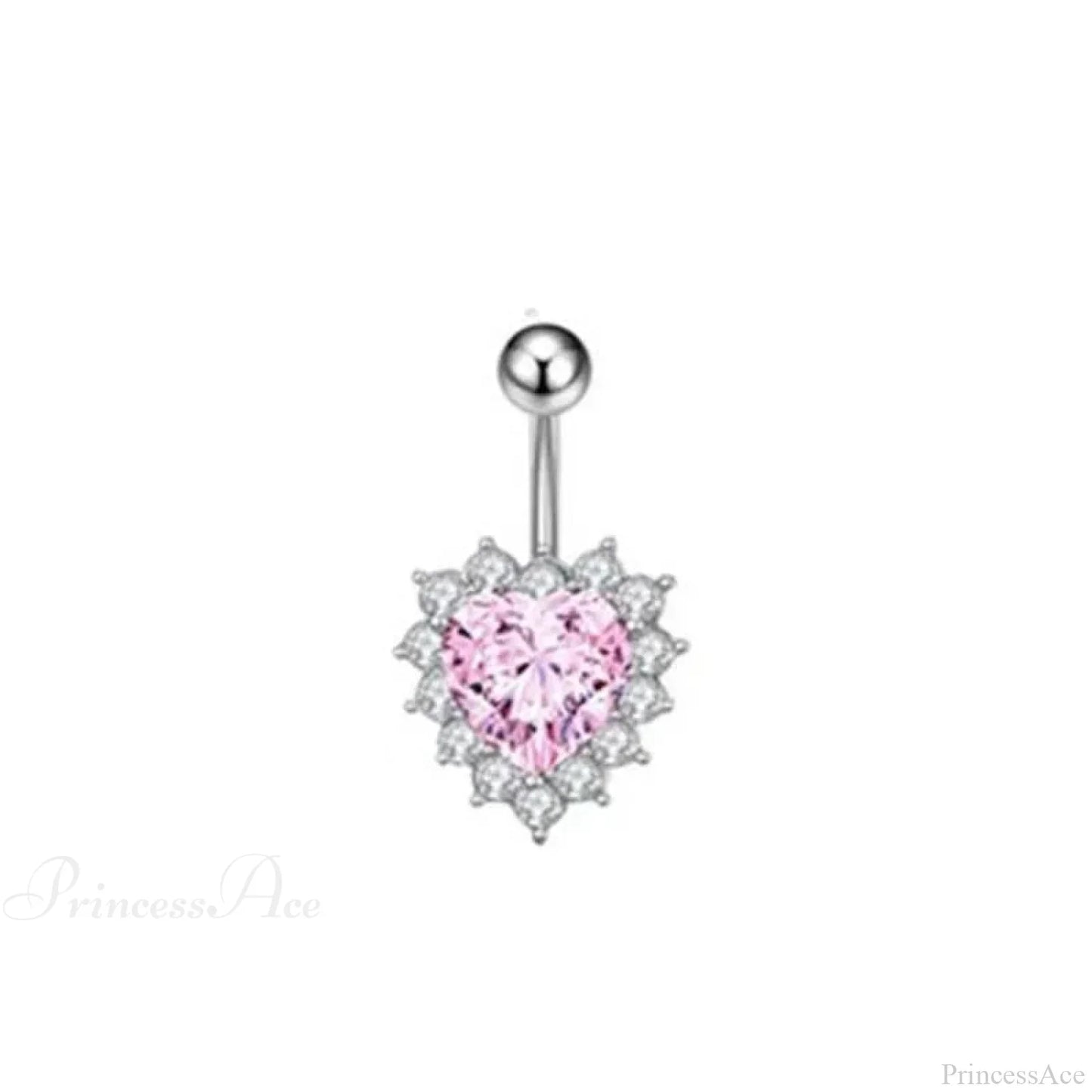 Heavenly Feathers Rose Dark Belly Ring