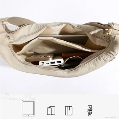 High Capacity Nylon Crossbody Messenger