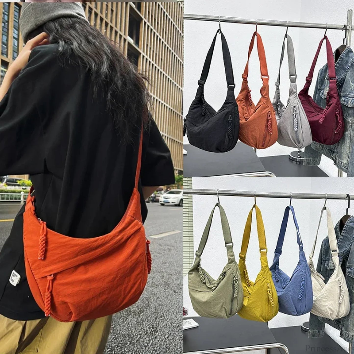 High Capacity Nylon Crossbody Messenger