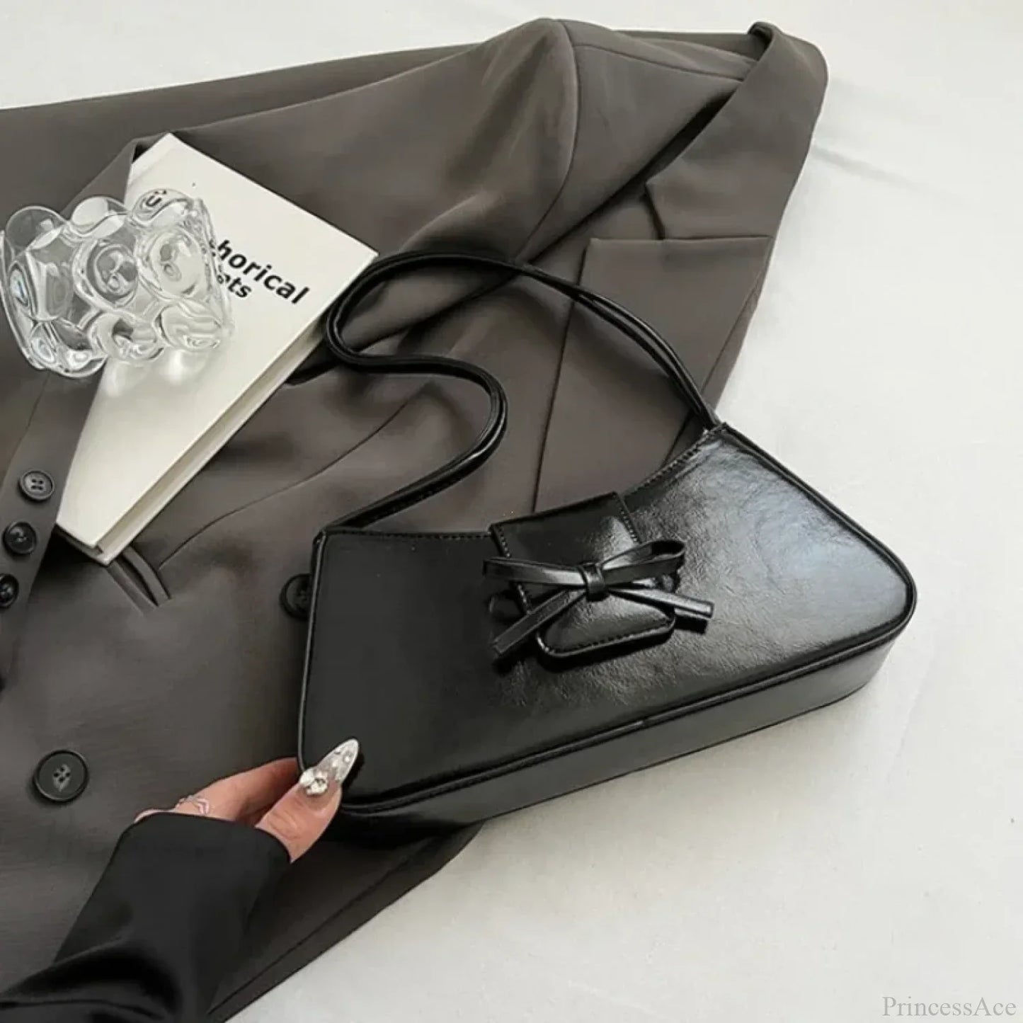 High-Grade Retro PU Leather Underarm Bag