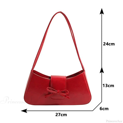 High-Grade Retro PU Leather Underarm Bag
