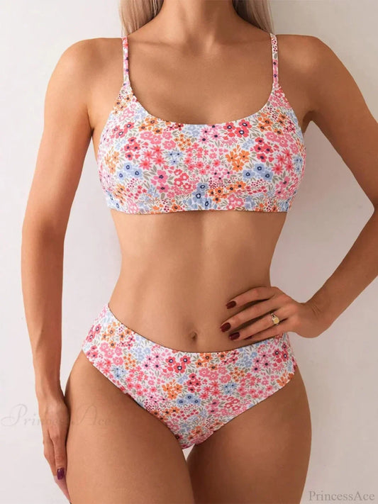 High Neck Brazilian Set Two Piece Set