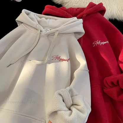 High Street Letter Print Oversized Hoodie