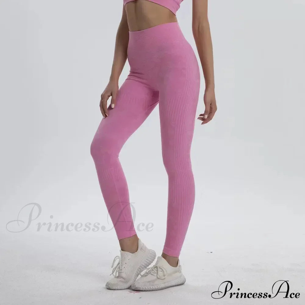 High Waist Camouflage Seamless Stretch Butt Lift Gym Legging