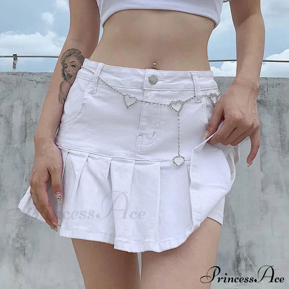 High Waist Jeans Ruffles Fashion Shorts