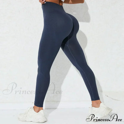 High Waist Seamless Butt Lift Knitting Gym Running Legging