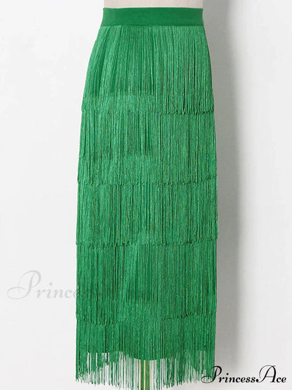 High Waisted Graceful Clashing Star Skirt