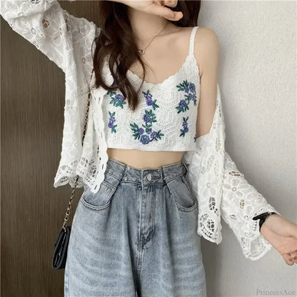 Hollow Out Elegant Long Sleeve Shrug Cardigan