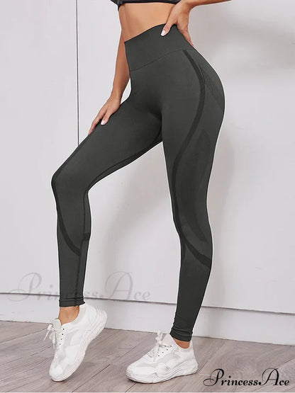 Hollow Out Waist Elastic Gym Training Yoga Legging