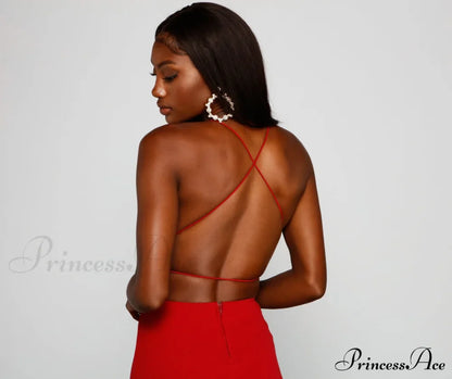 Jolie Formal High Charming Slit A-Line Dress