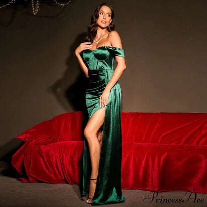Josephine Formal Stylish Velvet Sweetheart Dress