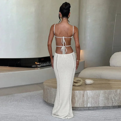 Knitted Elegant Maxi Vacation Dress