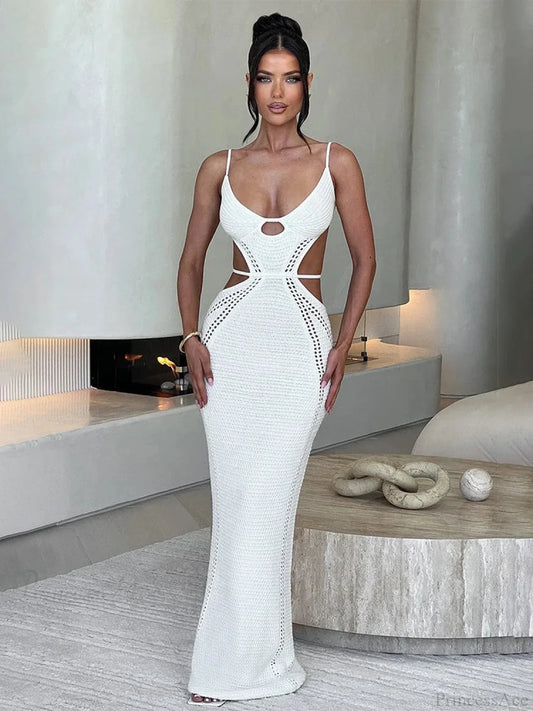 Knitted Elegant Maxi Vacation Dress