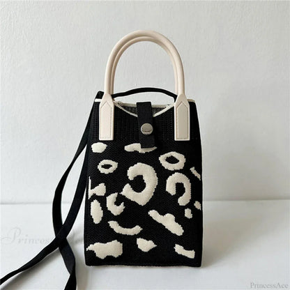 Knitted Mobile Phone Mini Fashion Crossbody Handbag