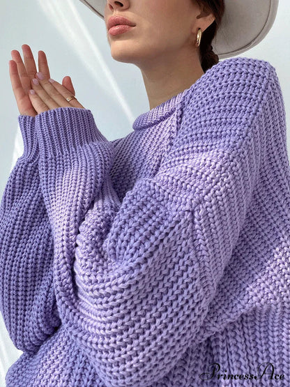 Knitted Solid Graceful Pocket Sweater Cardigan