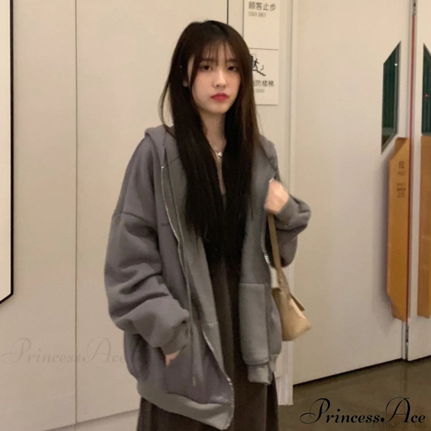 Korean Version Oversized Solid Color Hoodies