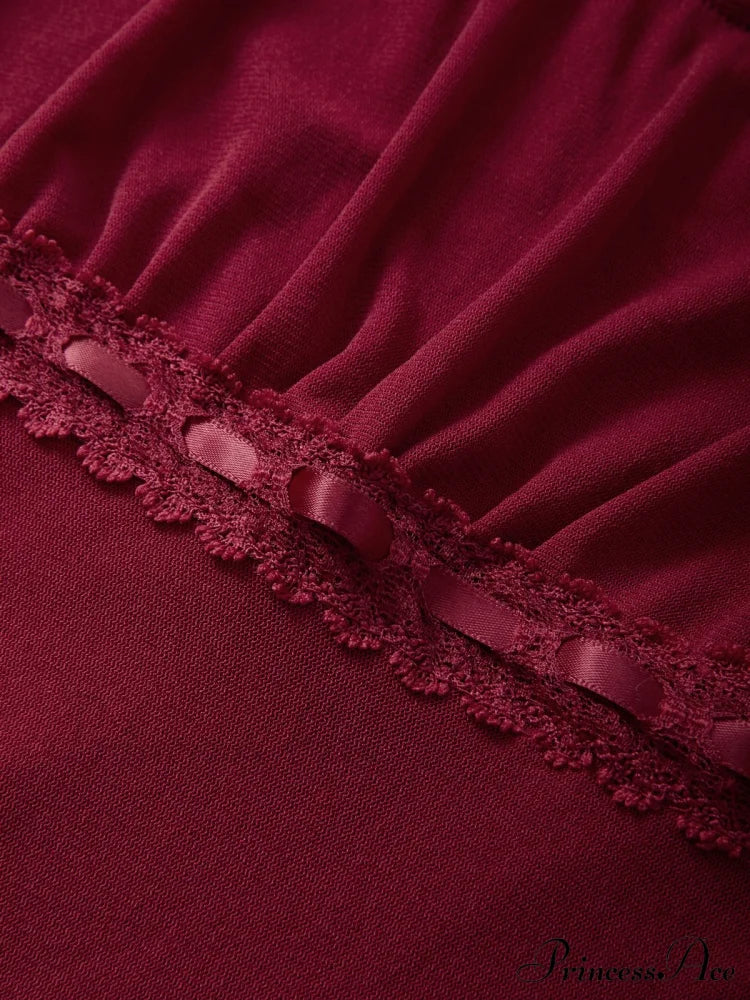 Lace Trim Graceful Strapless Corset Top