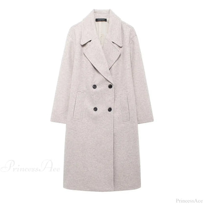 Lace-Up Mao Collar Big Lapel Overcoat