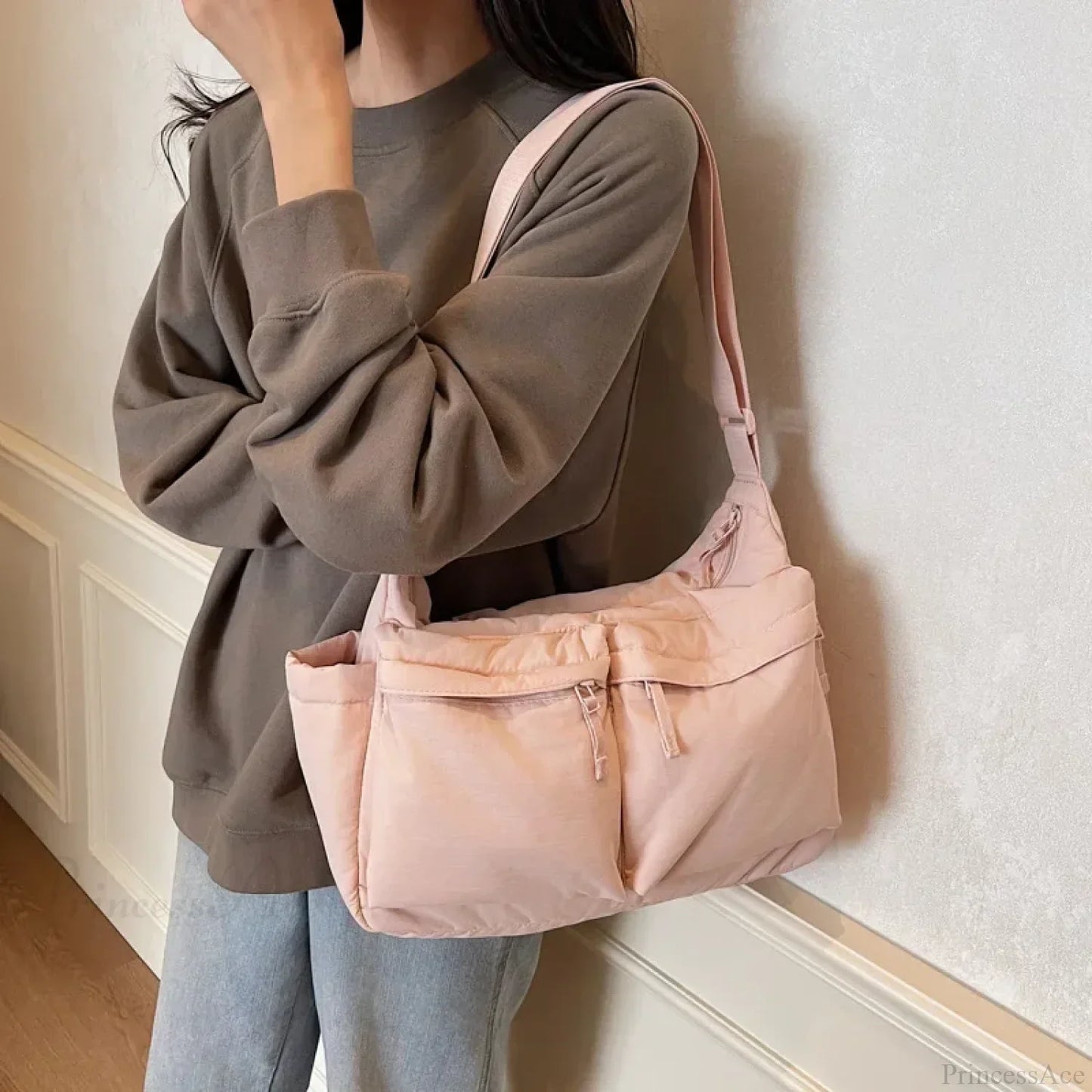 Large Capacity Nylon Waterproof Work Crossbody