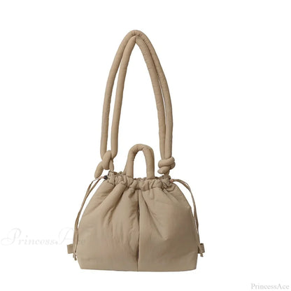 Large Capacity Puffer Nylon Tote Handbag Designer
