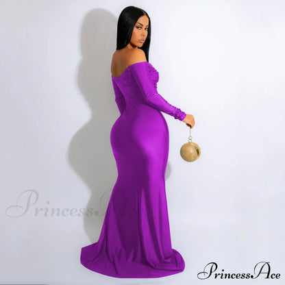 Larsa Formal Velvet Charming And Lace Mermaid Dress