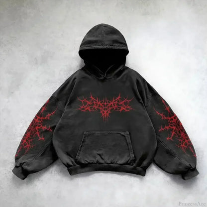 Leaf Camouflage Loose Sweatshirt Hoodie