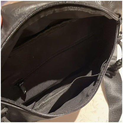 Leather Chest Bag for Women Crossbody