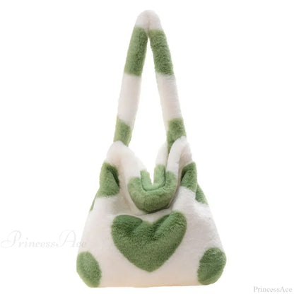 Leopard Love Heart Pattern Underarm Shoulder Bag