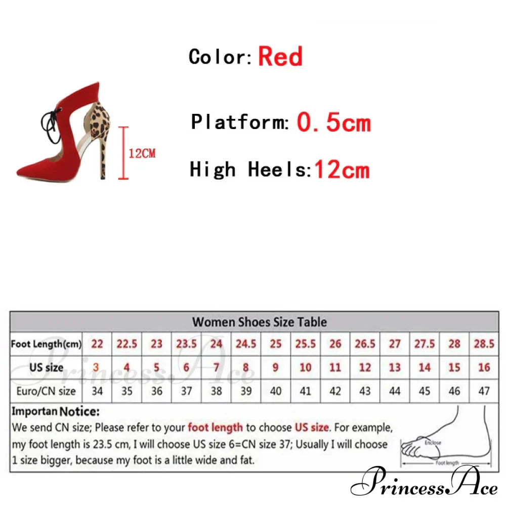 Leopard Print Cross-Tied High Heel Sandals - Pointed Toe Wedding Shoes