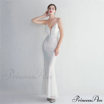 Liana Formal Sequin Charming Scroll Mermaid Dress