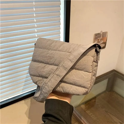 Lightweight Solid Color Cotton Casual Crossbody